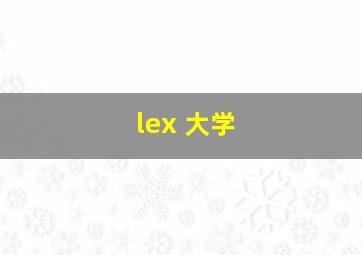 lex 大学